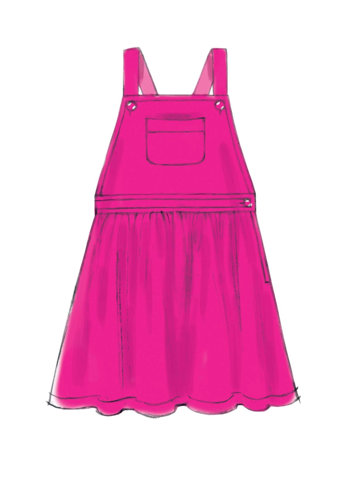 McCall's Sewing Pattern M7459 Children's / Girls' Jumpers and Overalls