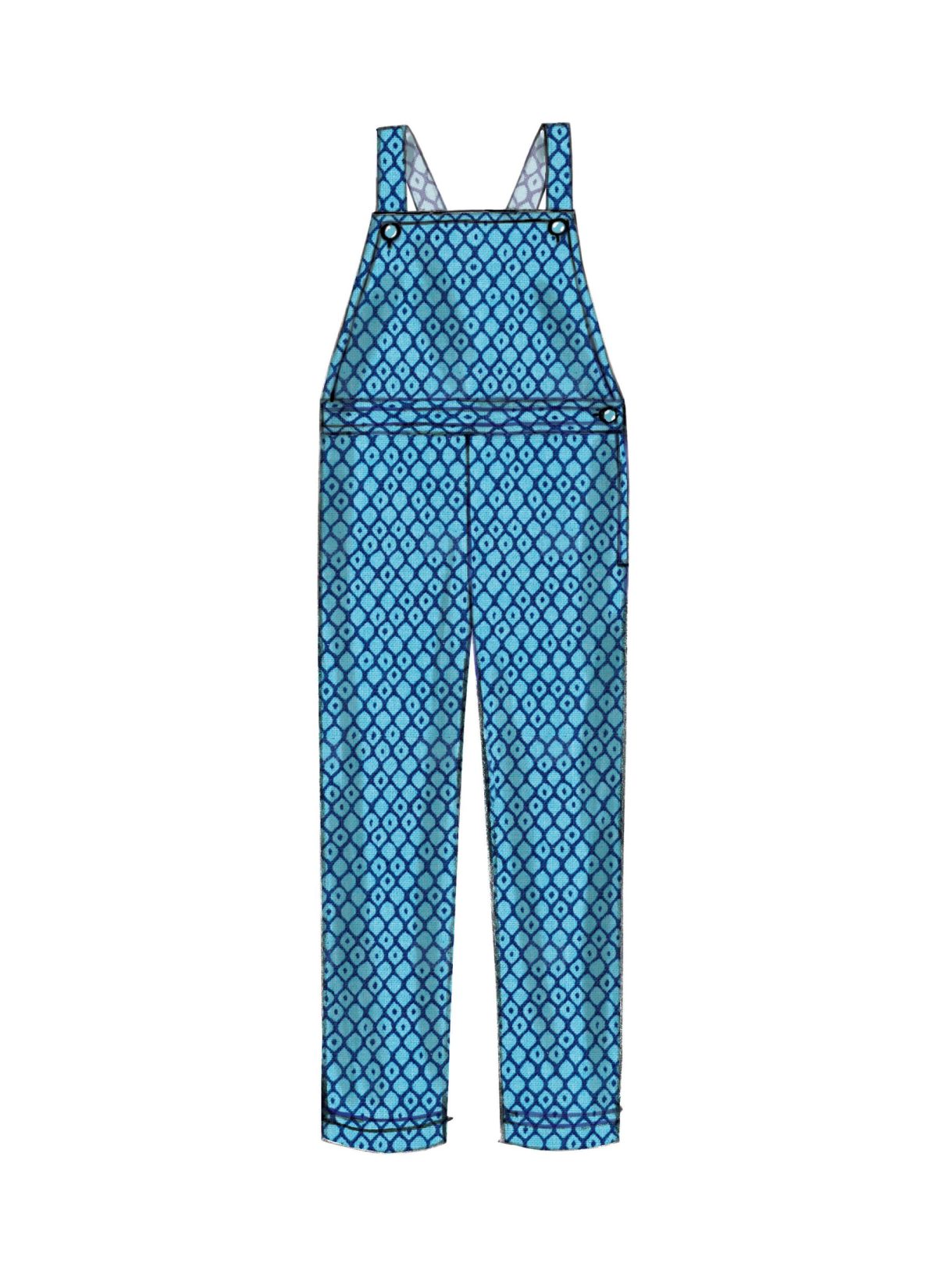 McCall's Sewing Pattern M7459 Children's / Girls' Jumpers and Overalls