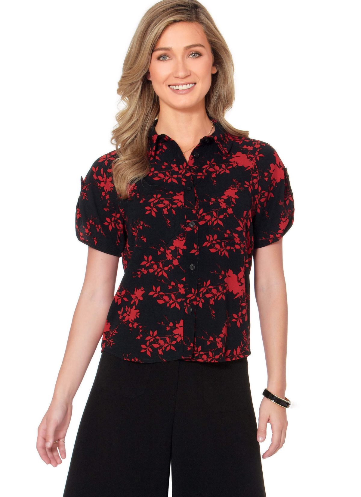 McCall's Sewing Pattern M7472 Misses' Raglan Sleeve, Button-Down Shirts and Tunics