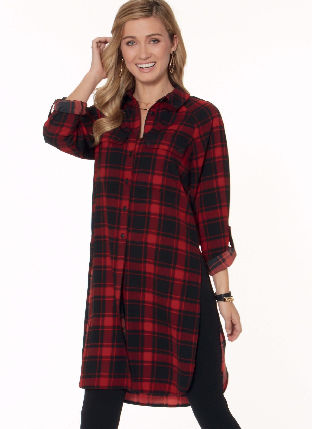 McCall's Sewing Pattern M7472 Misses' Raglan Sleeve, Button-Down Shirts and Tunics