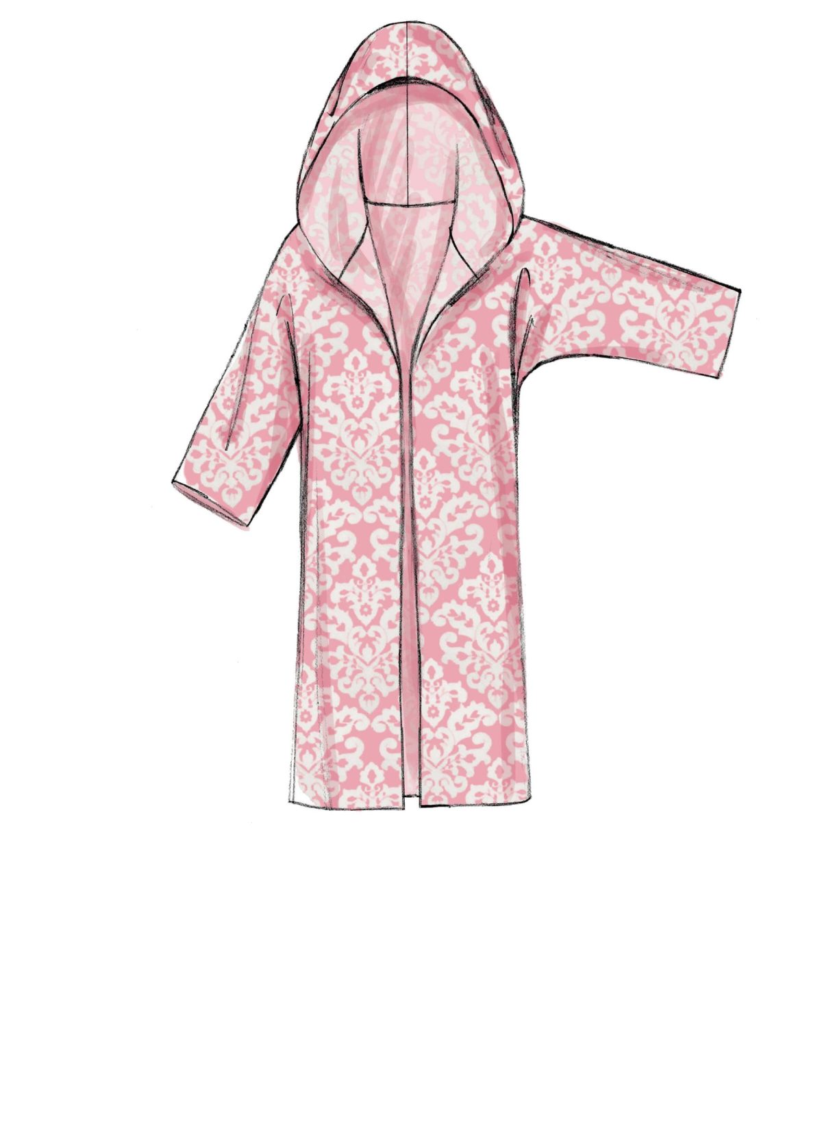 McCall's Sewing Pattern M7511 Misses' Open-Front Jackets with Shawl Collar and Hood