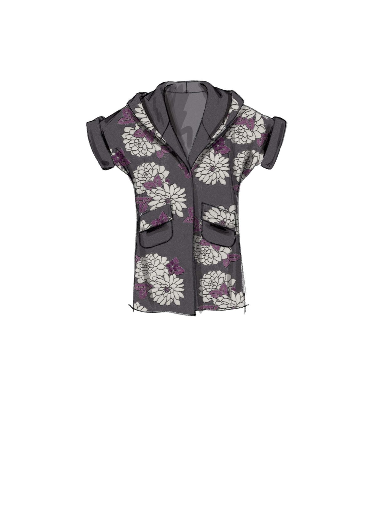 McCall's Sewing Pattern M7511 Misses' Open-Front Jackets with Shawl Collar and Hood