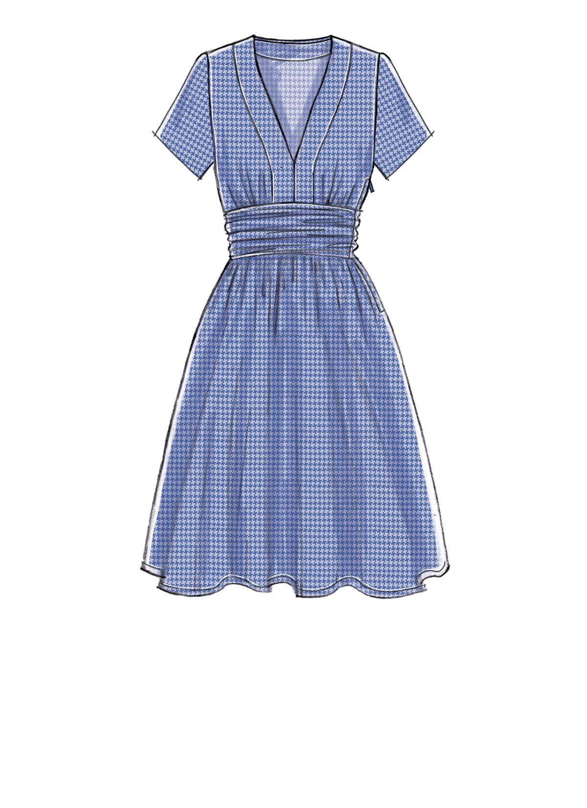 McCall's Sewing Pattern M7537 Misses' Banded, Gathered-Waist Dresses