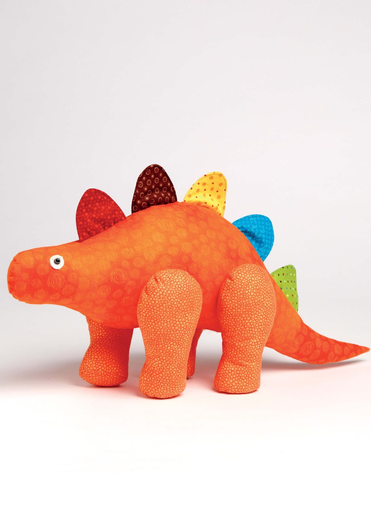 McCall's Sewing Pattern M7553 Dinosaur Plush Toys and Appliquéd Quilt