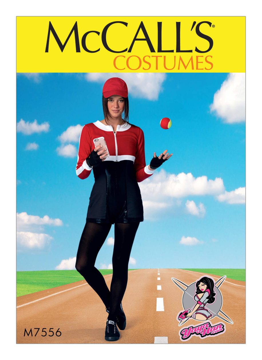 McCall's Sewing Pattern M7556 Cropped Sweatshirts and Princess-Seam jumpsuits