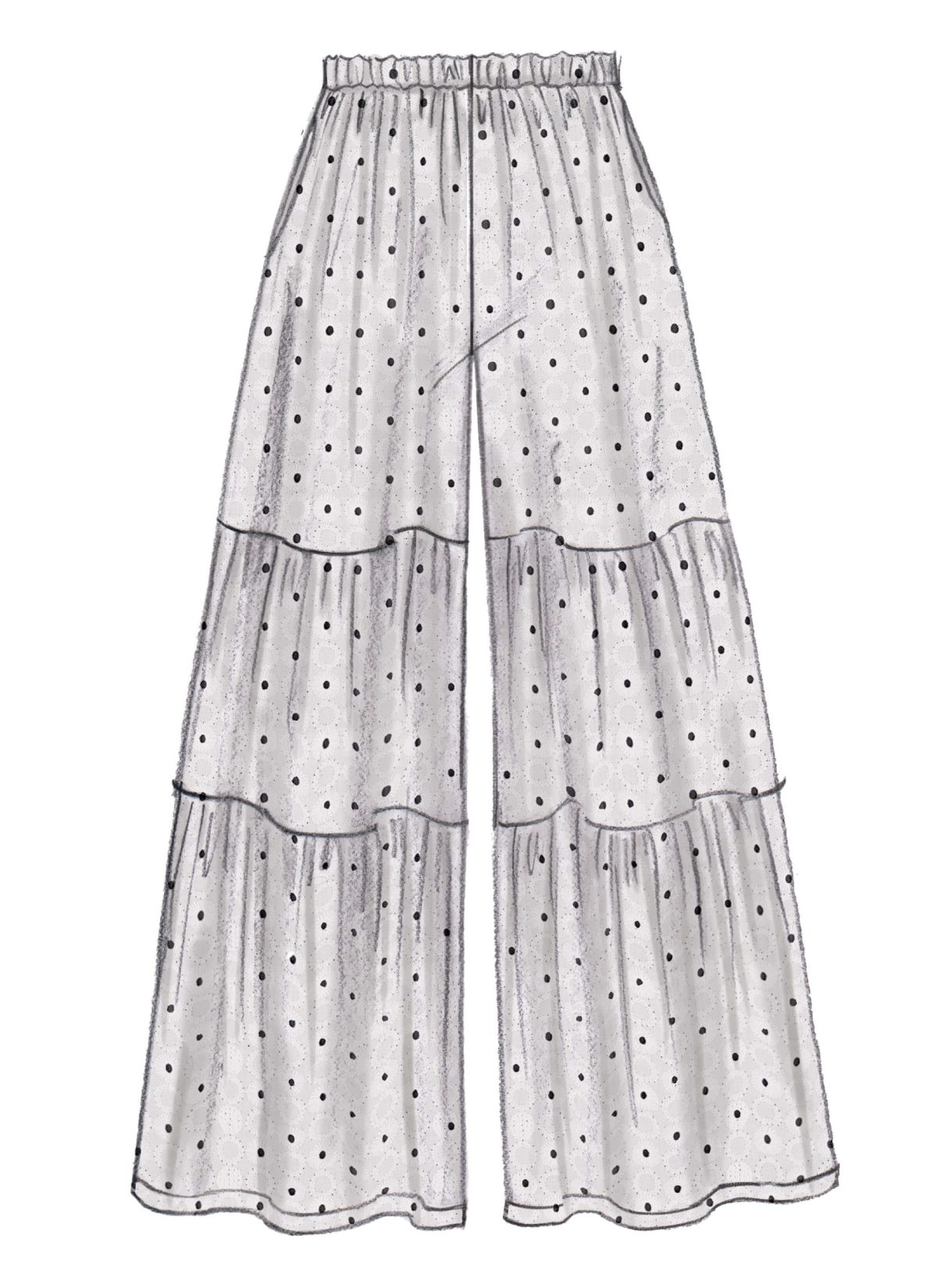 McCall's Sewing Pattern M7576 Misses' Elastic-Waist Loose Pants