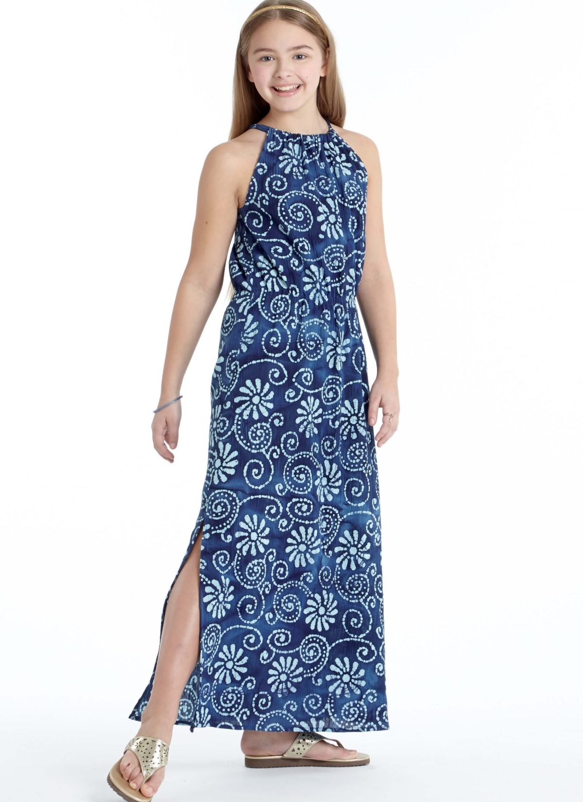 McCall's Sewing Pattern M7589 Children's/Girls' Gathered Neckline Sleeveless Dresses