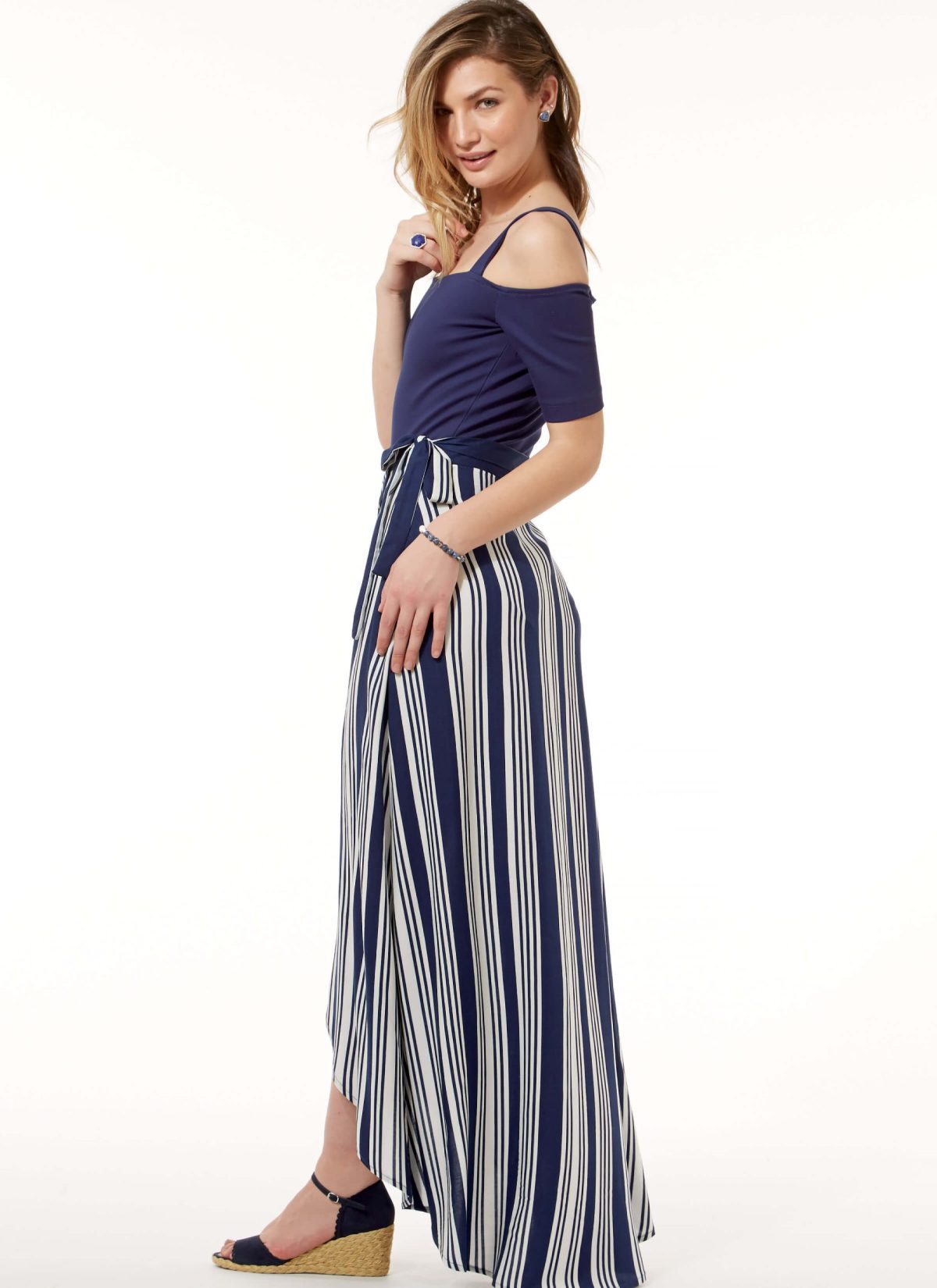 McCall's Sewing Pattern M7606 Misses' Off-the-Shoulder Bodysuits and Wrap Skirts with Side Tie