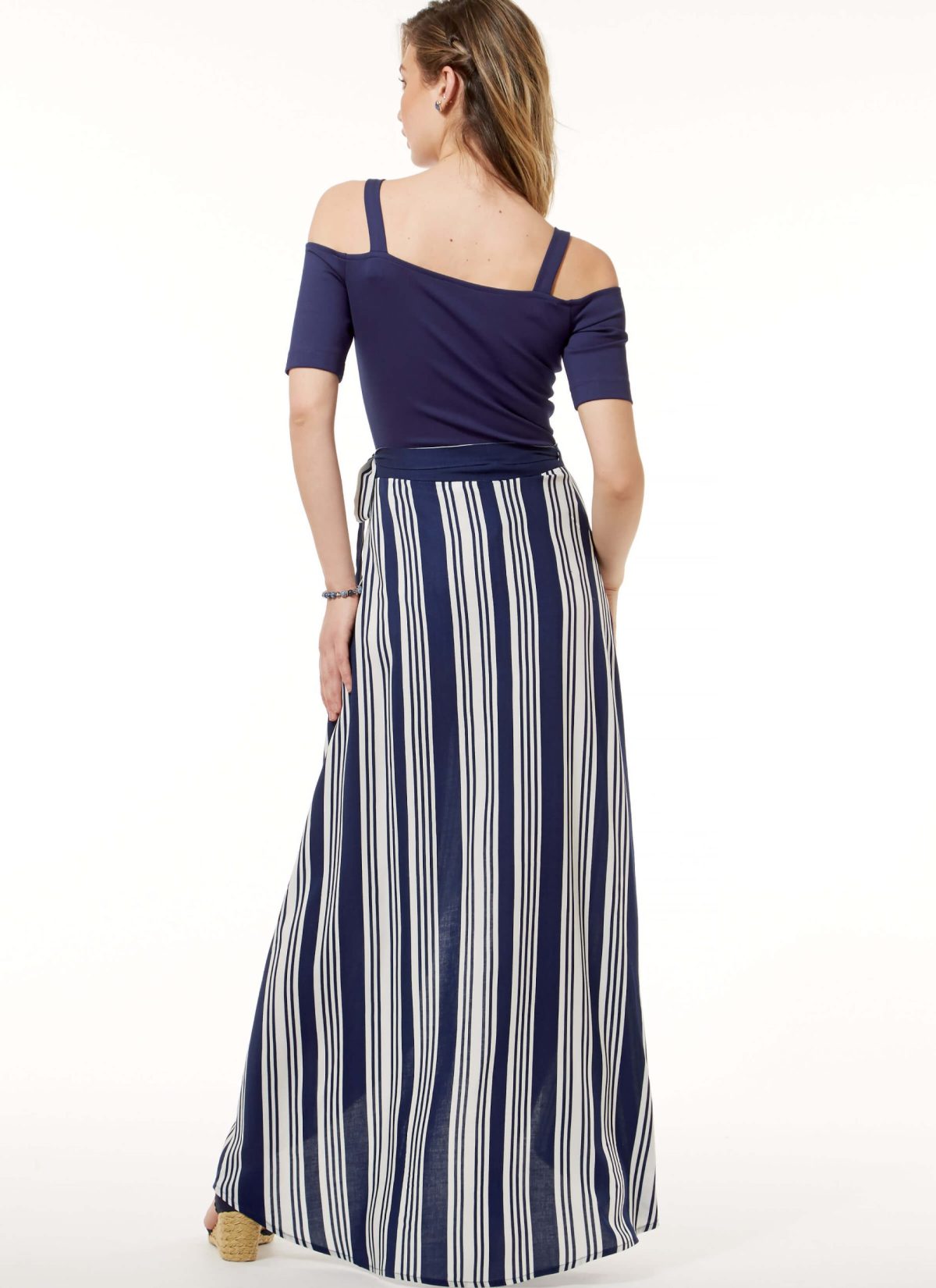 McCall's Sewing Pattern M7606 Misses' Off-the-Shoulder Bodysuits and Wrap Skirts with Side Tie