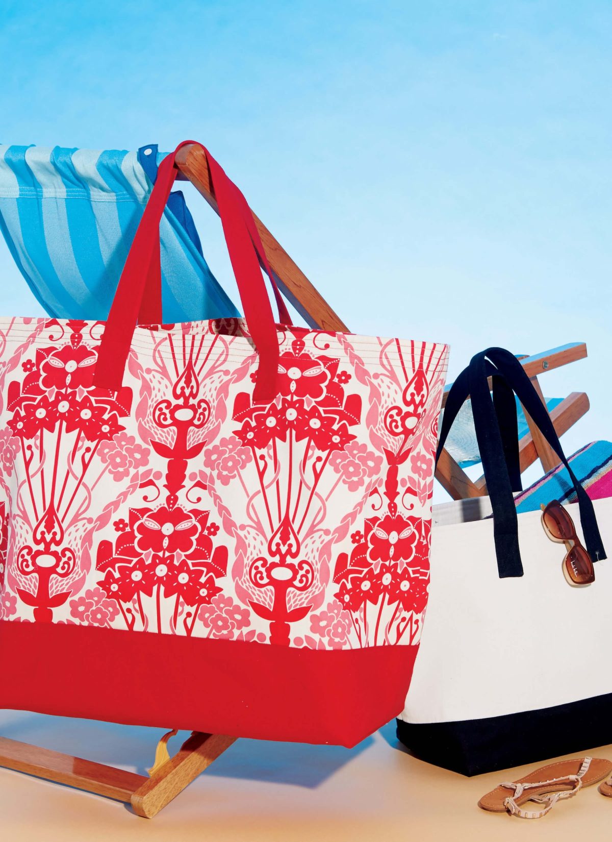 McCall's Sewing Pattern M7611 Misses' Lined Tote Bags with Contrast Variations