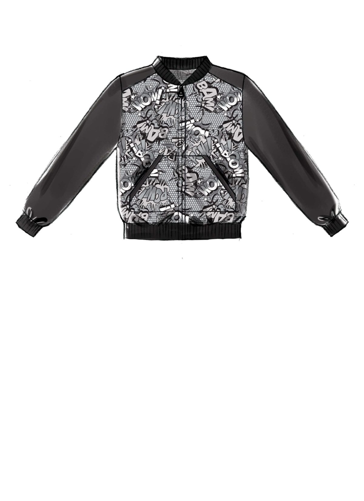 McCall's Sewing Pattern M7619 Children's/Girls'/Boys' Bomber Jackets