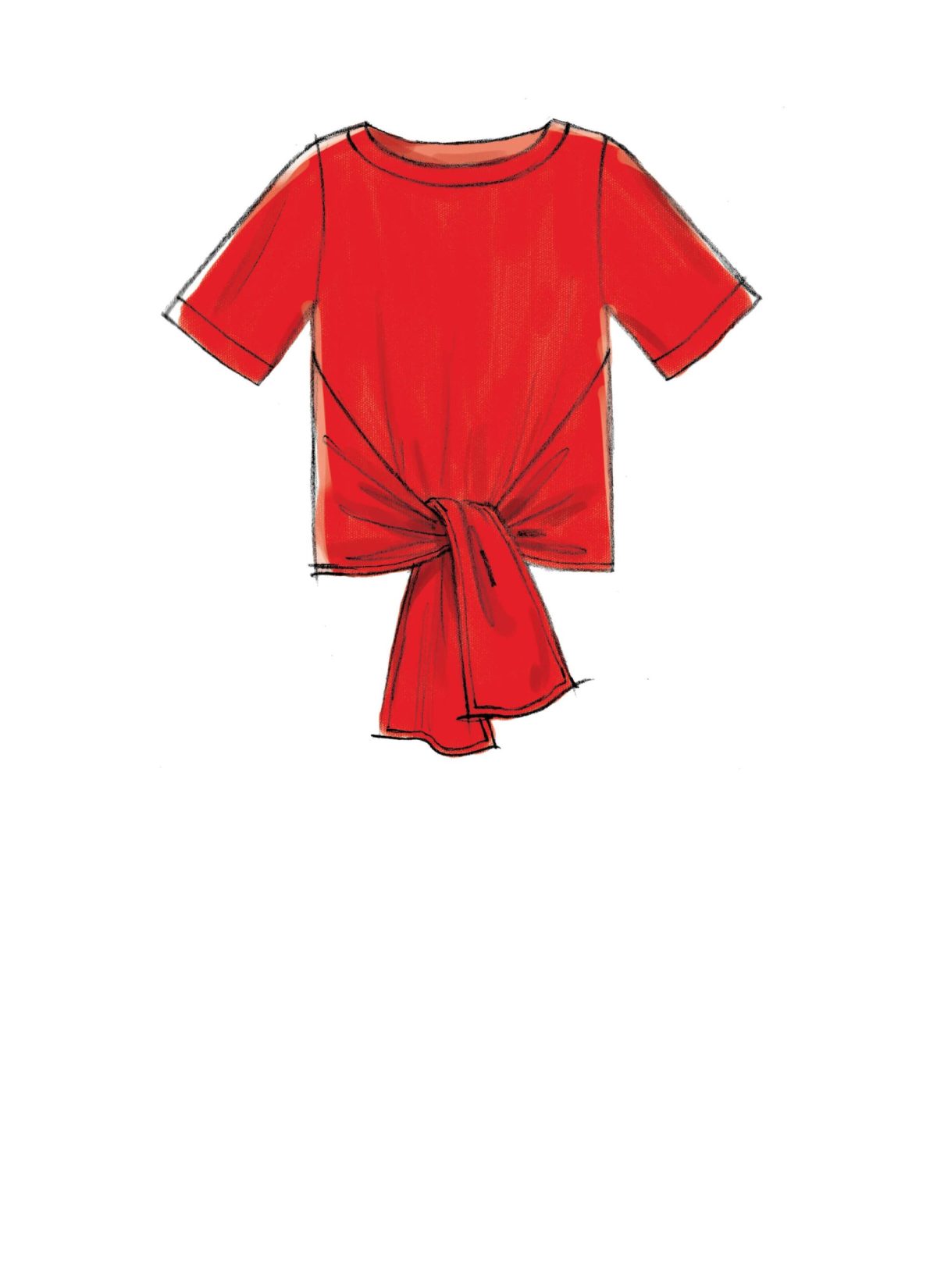 McCall's Sewing Pattern M7630 Misses' Tops with Sleeve and Hem Variations