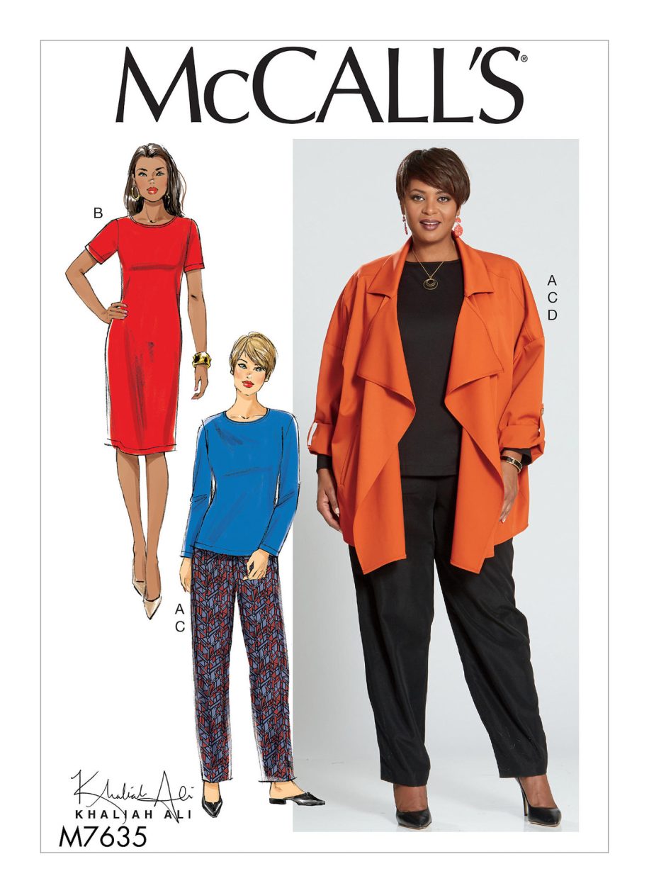 McCall's Sewing Pattern M7635 Misses'/Women's Top, Dress, Trousers, and Jacket