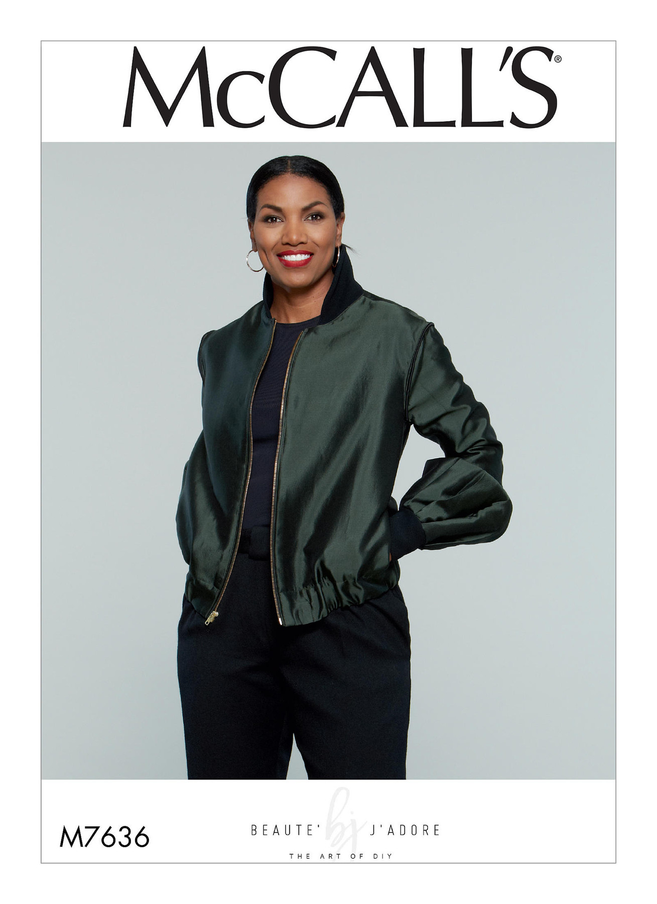 McCall’s Sewing Pattern M7636 Misses’ Bomber-Style Jacket by Beaute’ J’adore