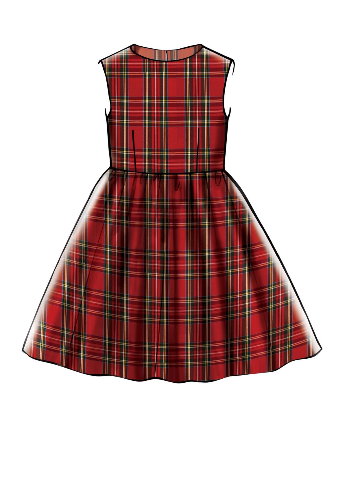 McCall's Sewing Pattern M7648 Childrens'/Girls' Gathered Dresses with Petticoat and Sash