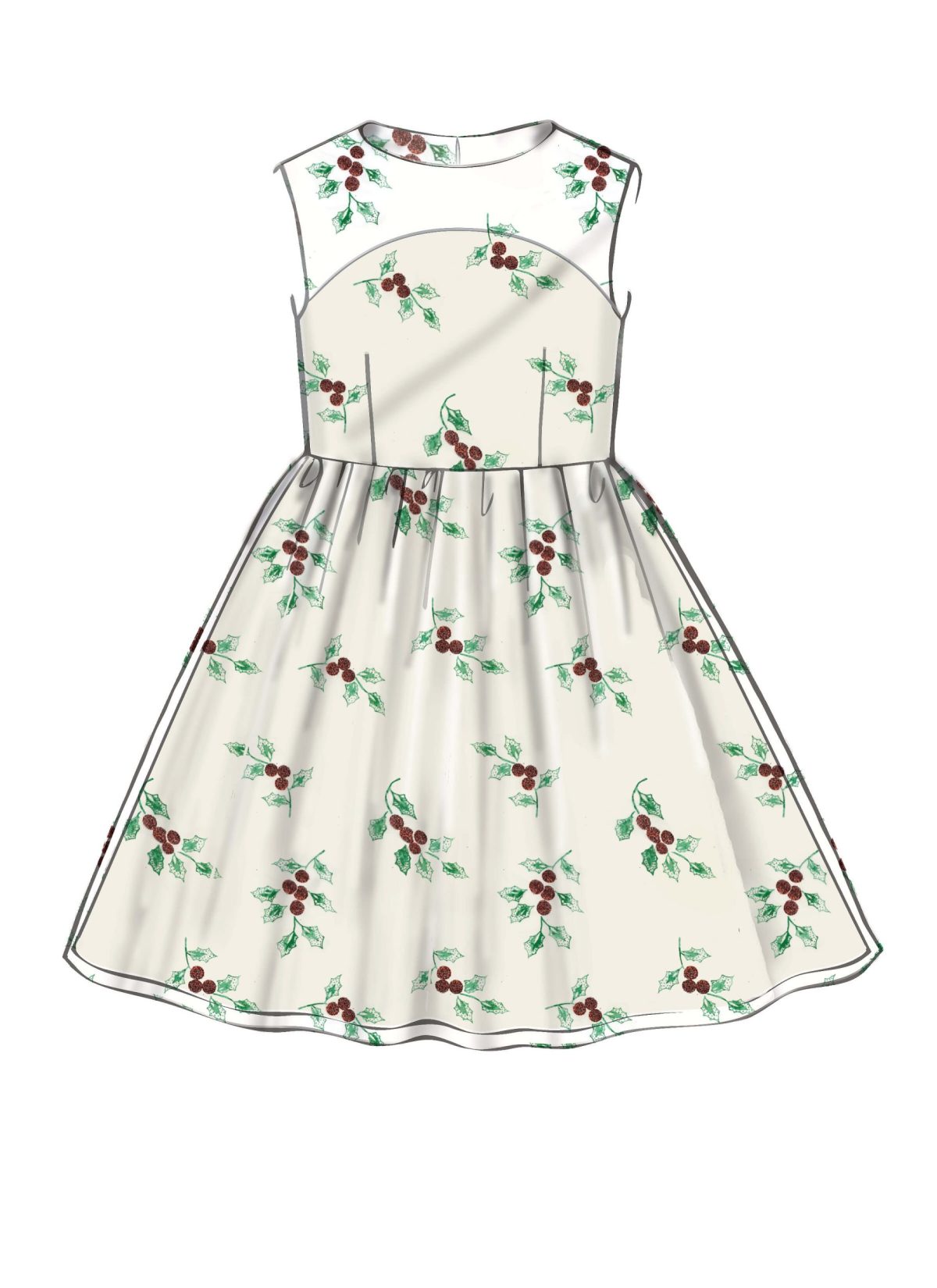McCall's Sewing Pattern M7648 Childrens'/Girls' Gathered Dresses with Petticoat and Sash