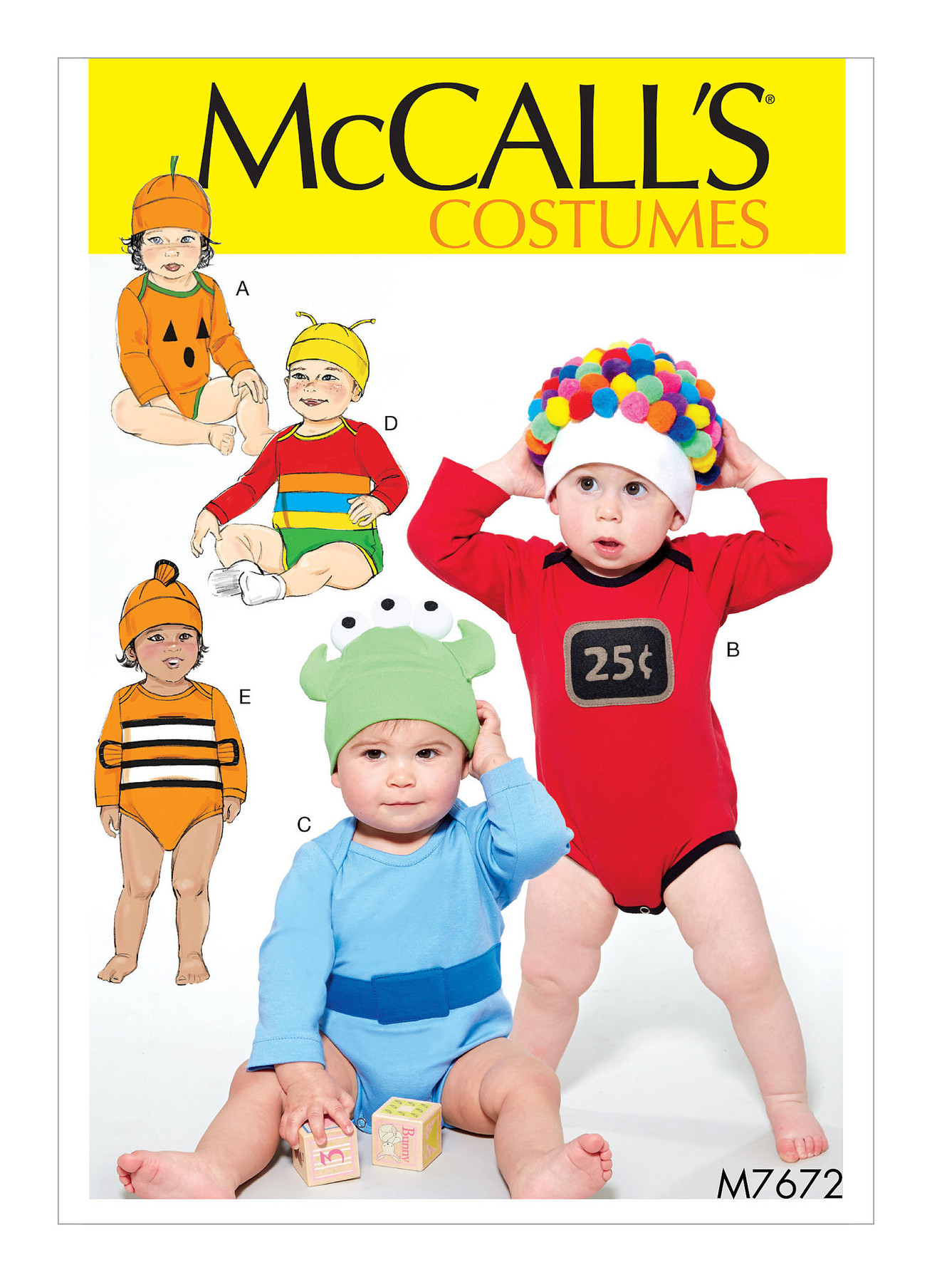 McCall’s Sewing Pattern M7672 Infants’ Costumes