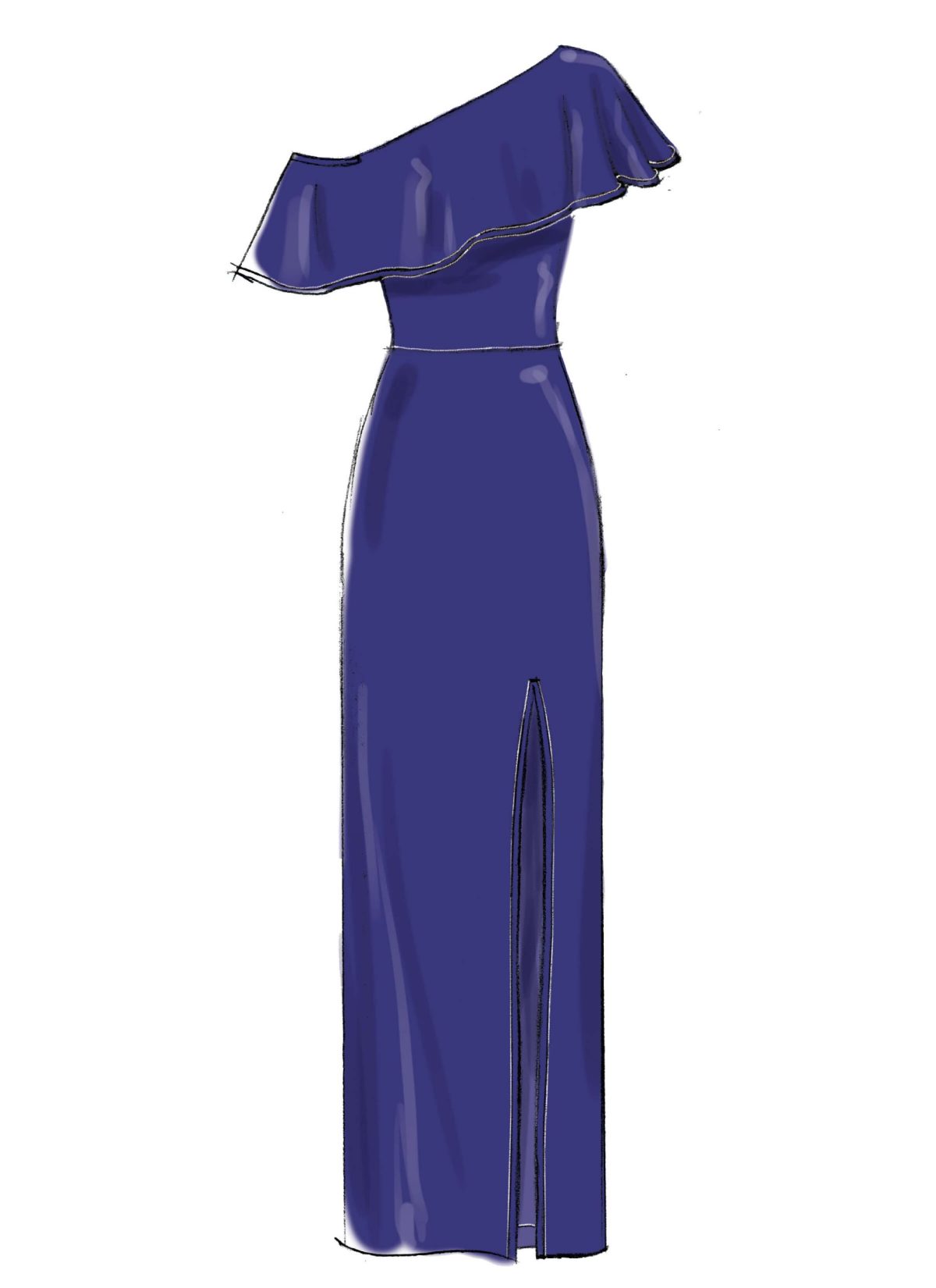 McCall's Sewing Pattern M7683 Misses'/Miss Petite Dresses with Shoulder and Skirt Variations