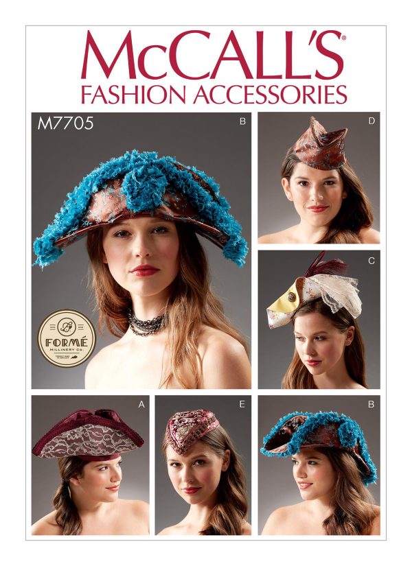 McCall's Sewing Pattern M7705 Misses' Hats