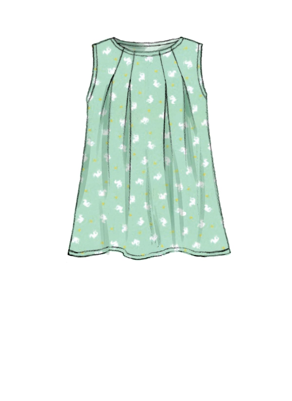 McCall's Sewing Pattern M7709 Children/Girls' Tops, Dresses and Leggings