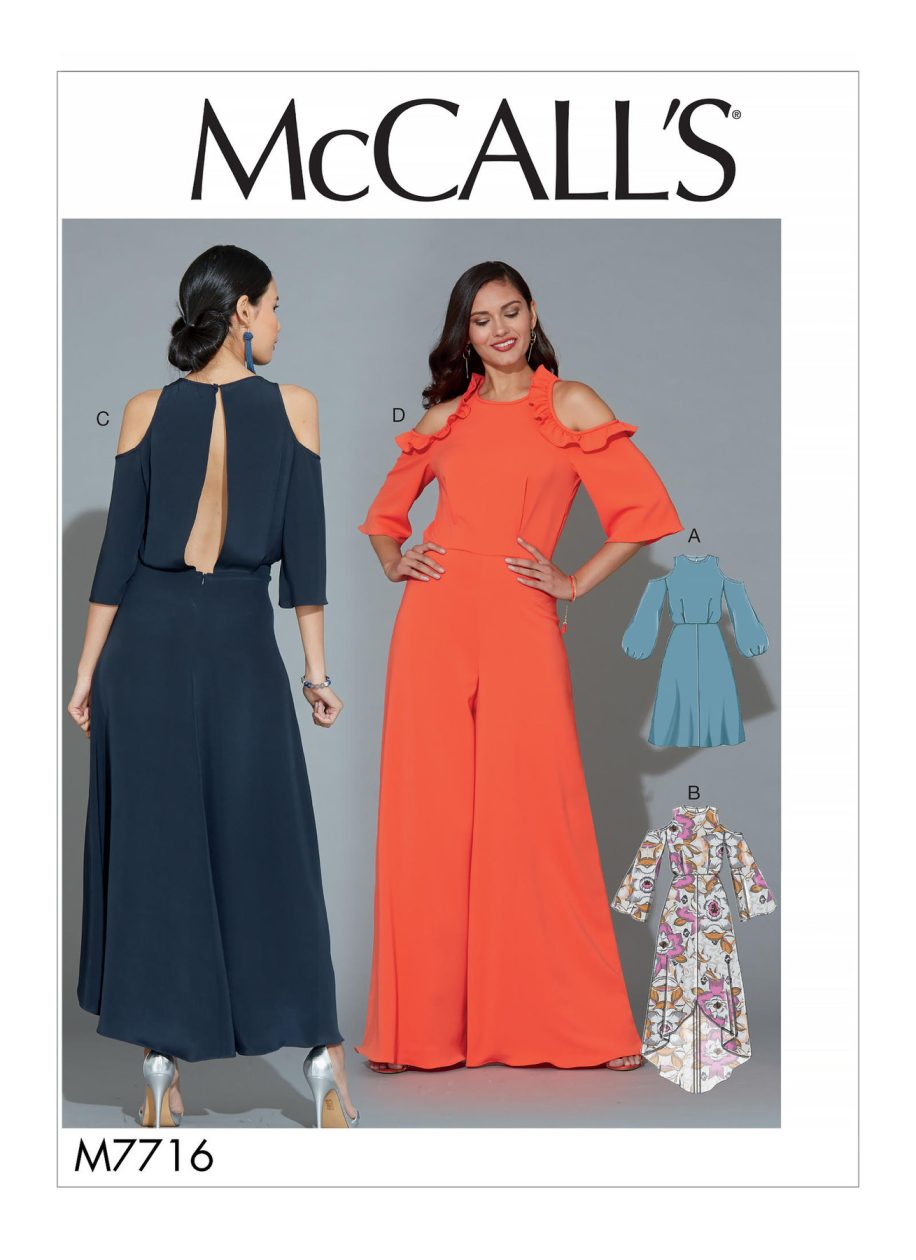 McCall's Sewing Pattern M7716 Misses' Dresses and Jumpsuit