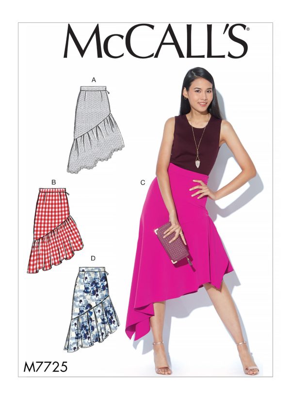 McCall's Sewing Pattern M7725 Misses' Skirts