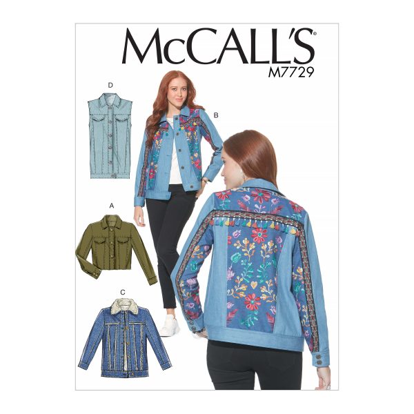 McCall's Sewing Pattern M7729 Misses' Jackets and Vest
