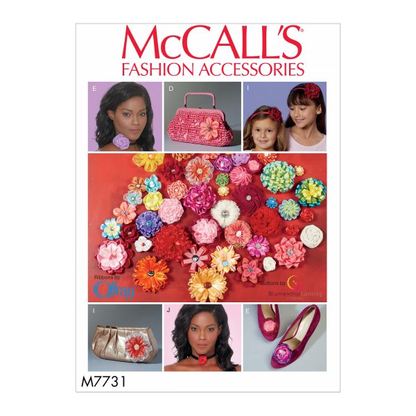 McCall's Sewing Pattern M7731 Ribbon Flowers
