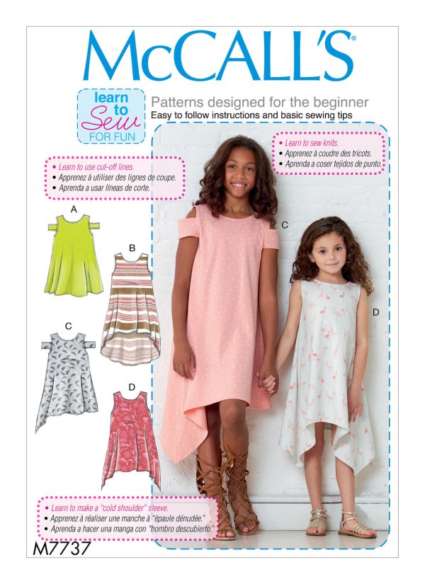 McCall's Sewing Pattern M7737 Children's/Girls' Dresses