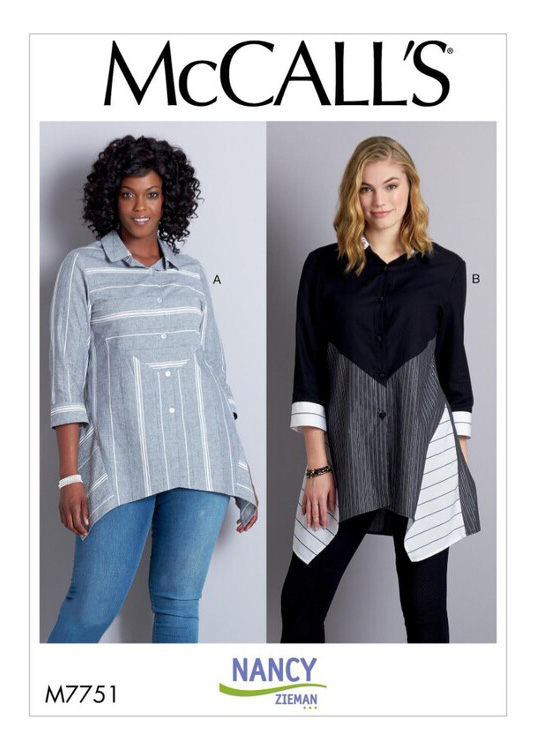 McCall's Sewing Pattern M7751 Misses' Shirts