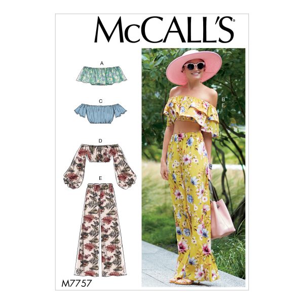 McCall's Sewing Pattern M7757 Misses' Tops and Pants
