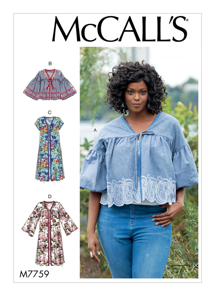 McCall's Sewing Pattern M7759 Misses' Jackets