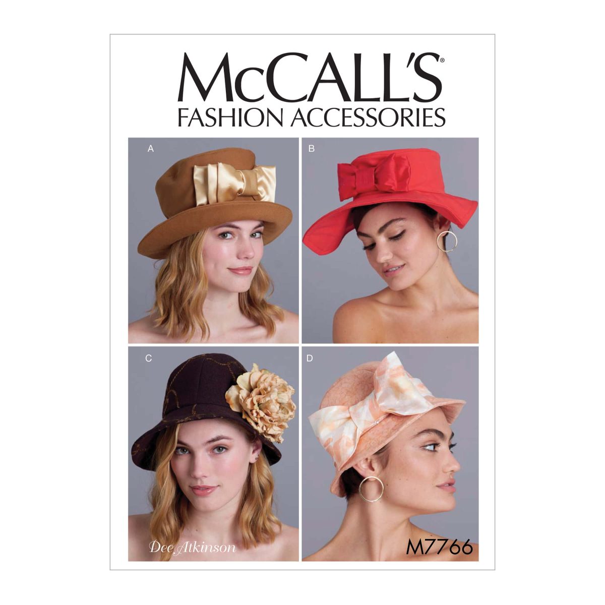 McCall's Sewing Pattern M7766 Misses' Hats