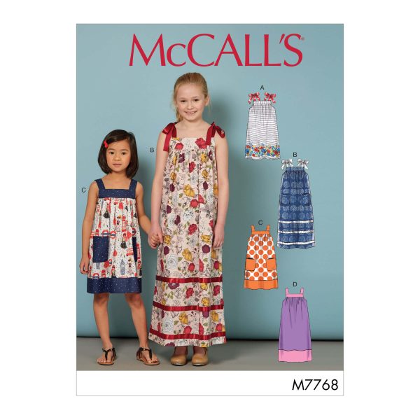 McCall's Sewing Pattern M7768 Children's/Girls' Dresses