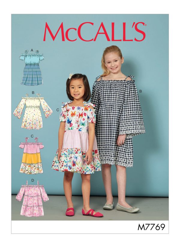 McCall's Sewing Pattern M7769 Children's/Girls' Dresses
