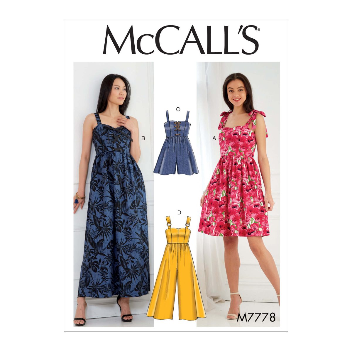 McCall's Sewing Pattern M7778 Misses' Dresses, Romper and Jumpsuit