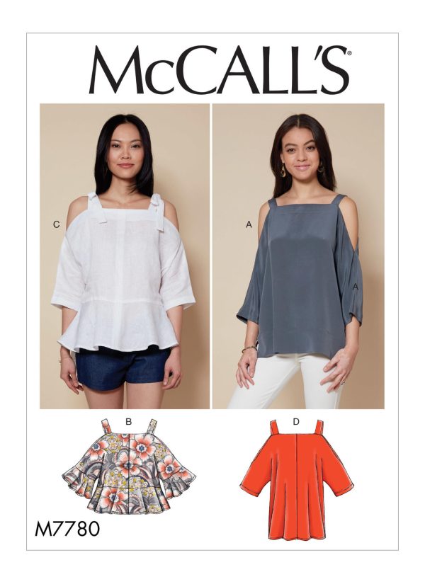 McCall's Sewing Pattern M7780 Misses' Tops
