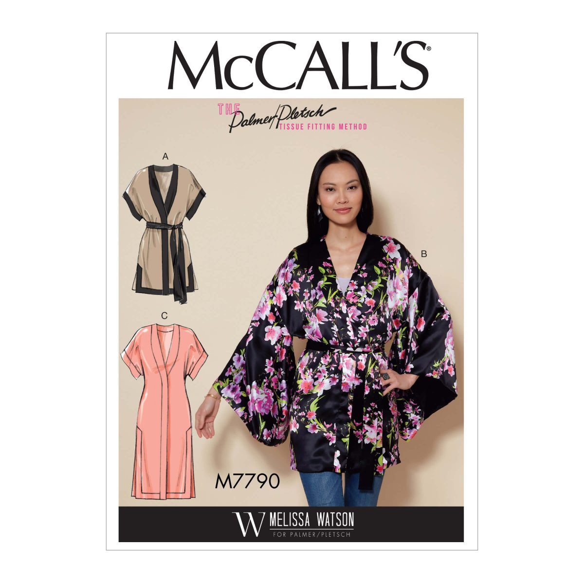 McCall's Sewing Pattern M7790 Misses' Jacket and Belt
