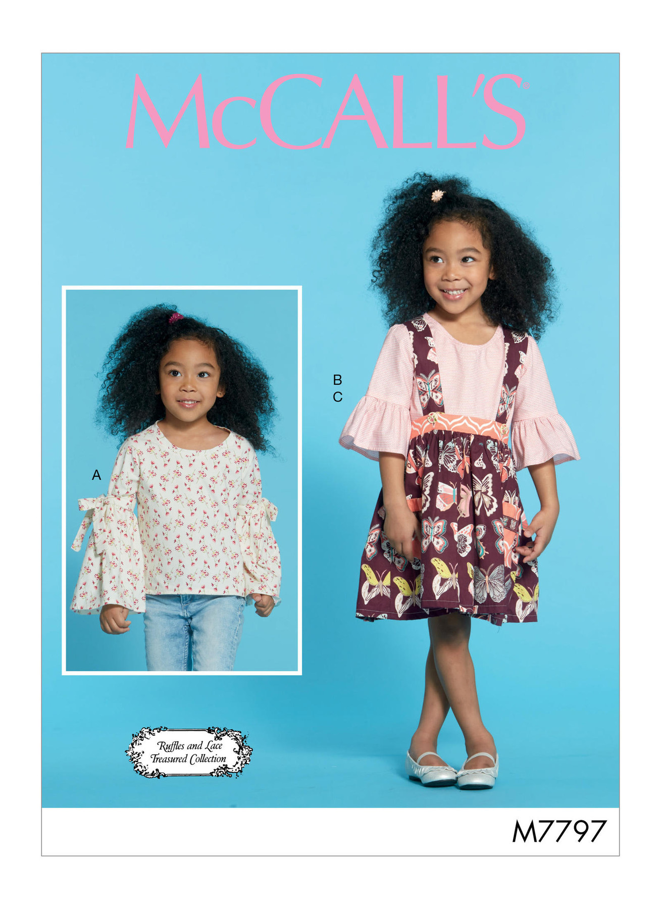 McCall’s Sewing Pattern M7797 Children’s/Girls’ Tops and Skirt