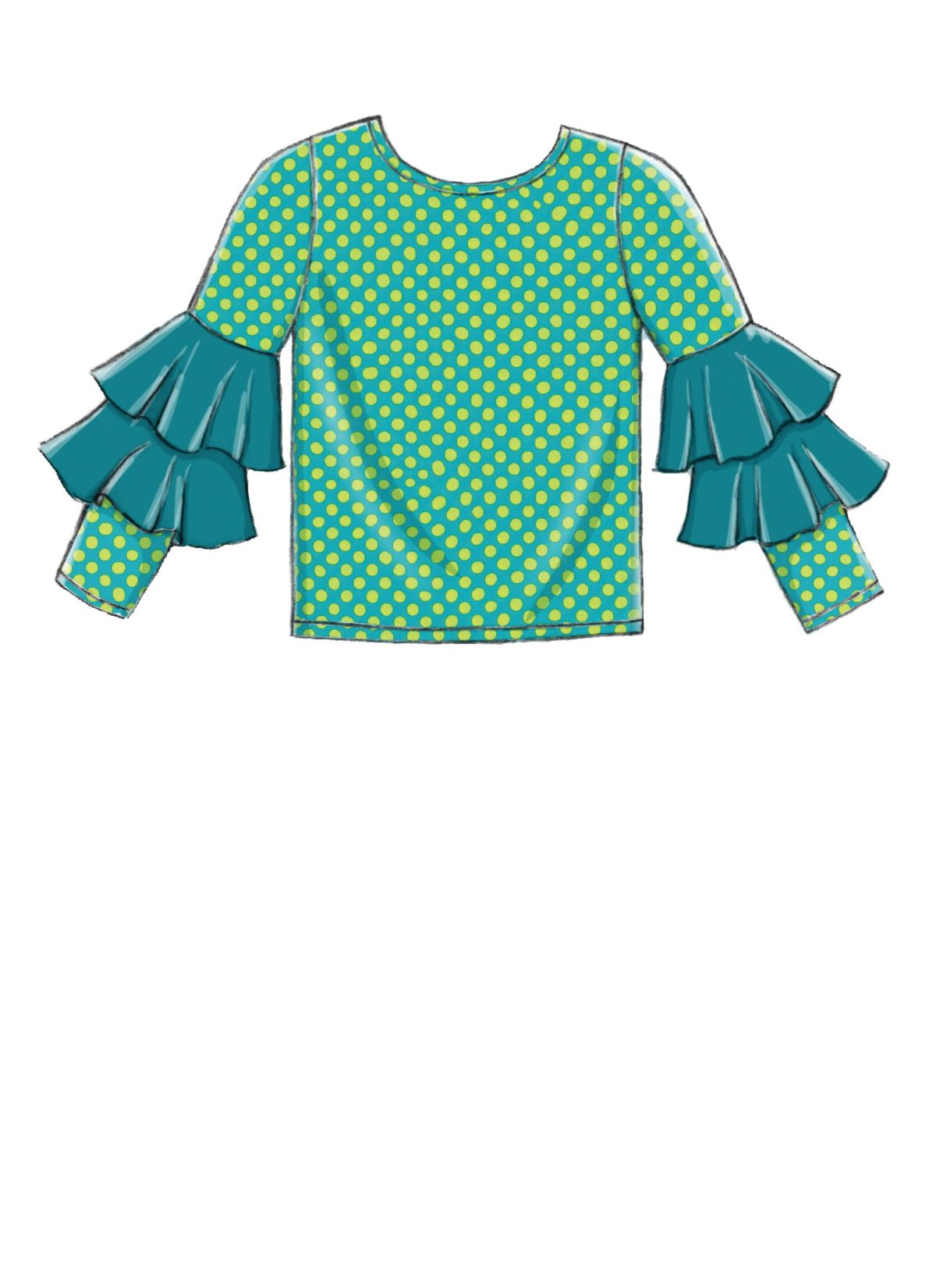 McCall's Sewing Pattern M7799 Children's/Girls' Tops