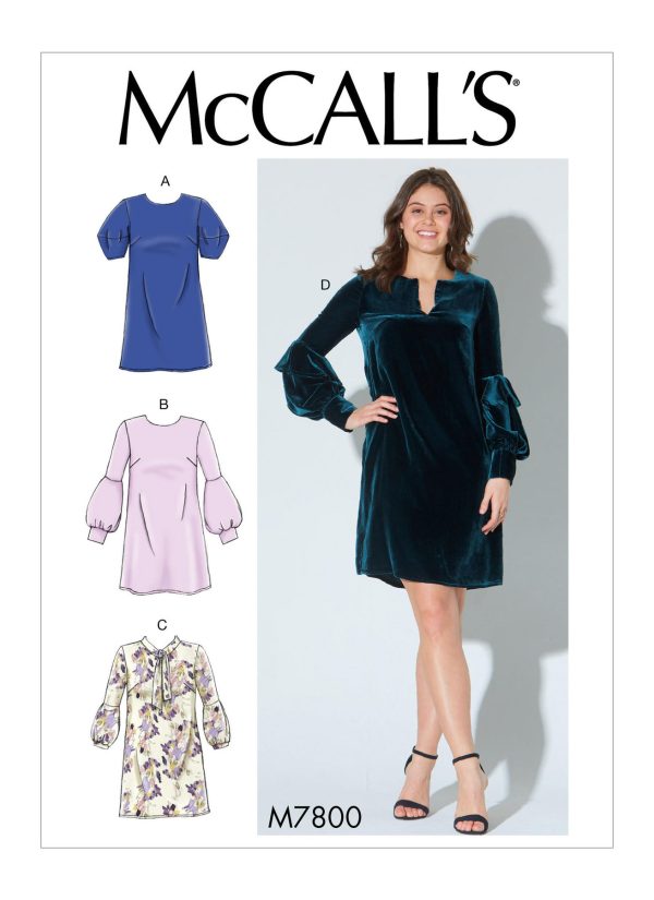 McCall's Sewing Pattern M7800 Misses' Dresses