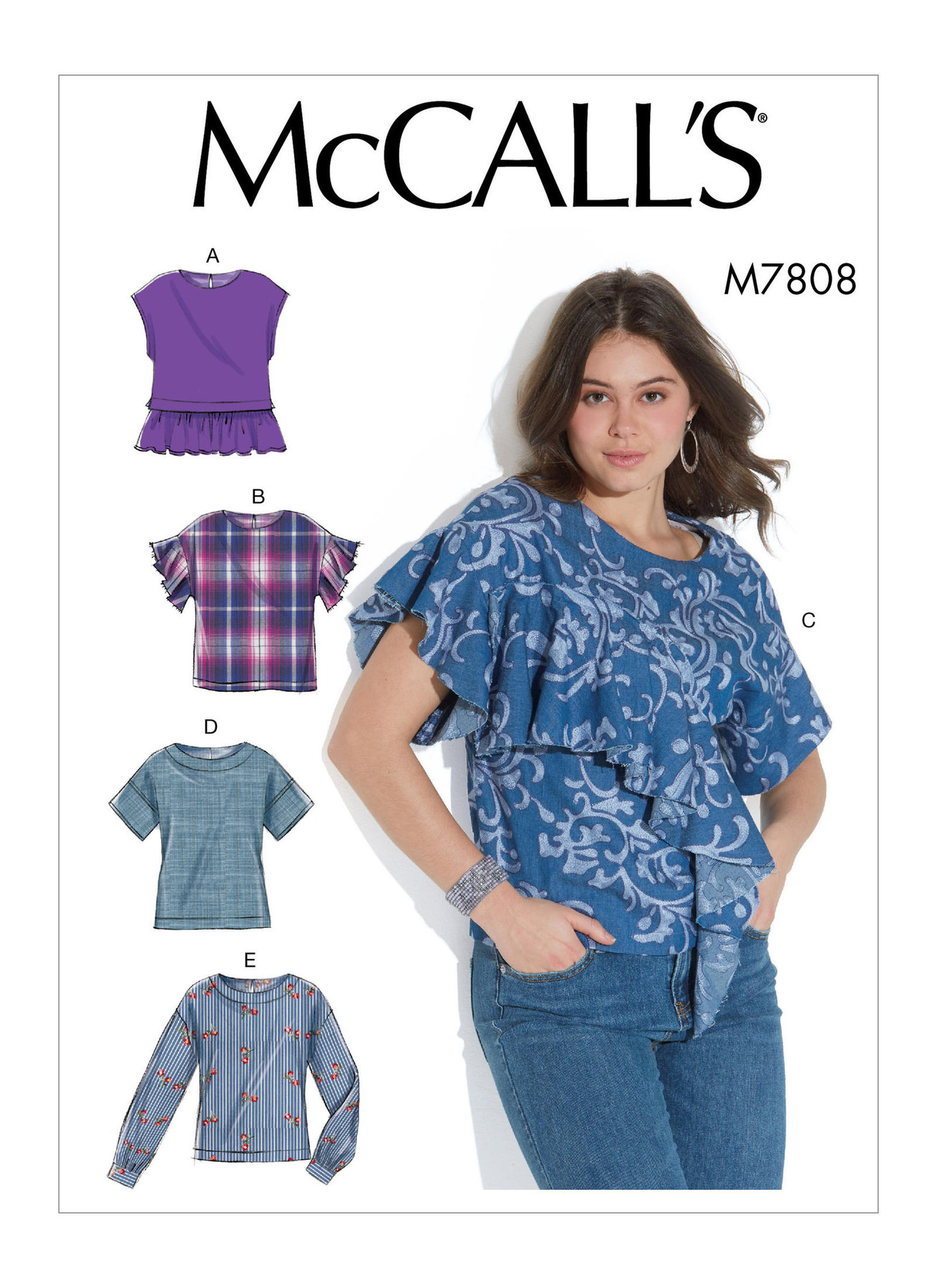 McCall’s Sewing Pattern M7808 Misses’ TopsM7808McCall’s Sewing Pattern M7808 Misses’ Tops