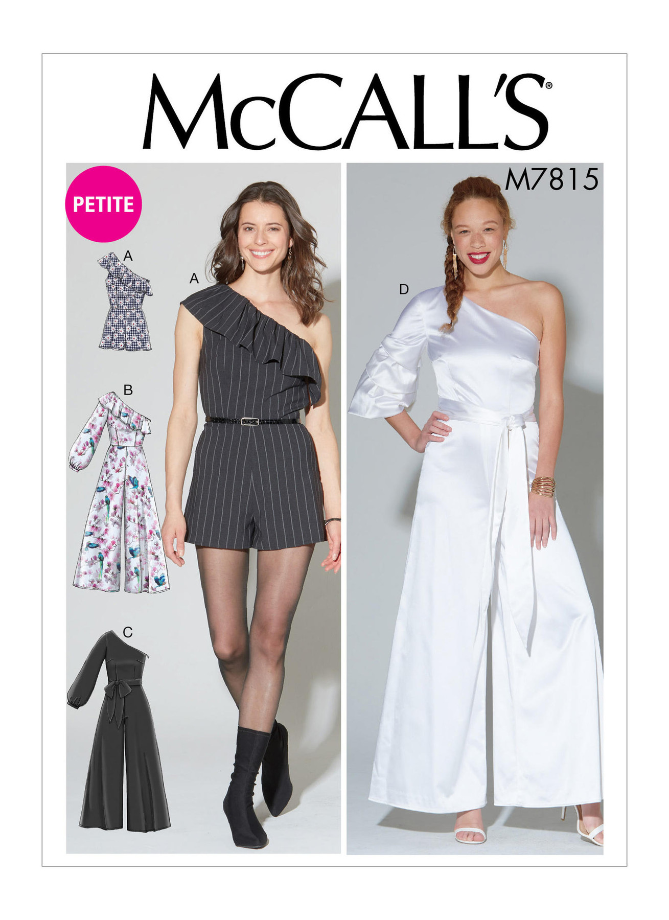 McCall’s Sewing Pattern M7815 Misses’/Miss Petite Romper, Jumpsuit and Belt