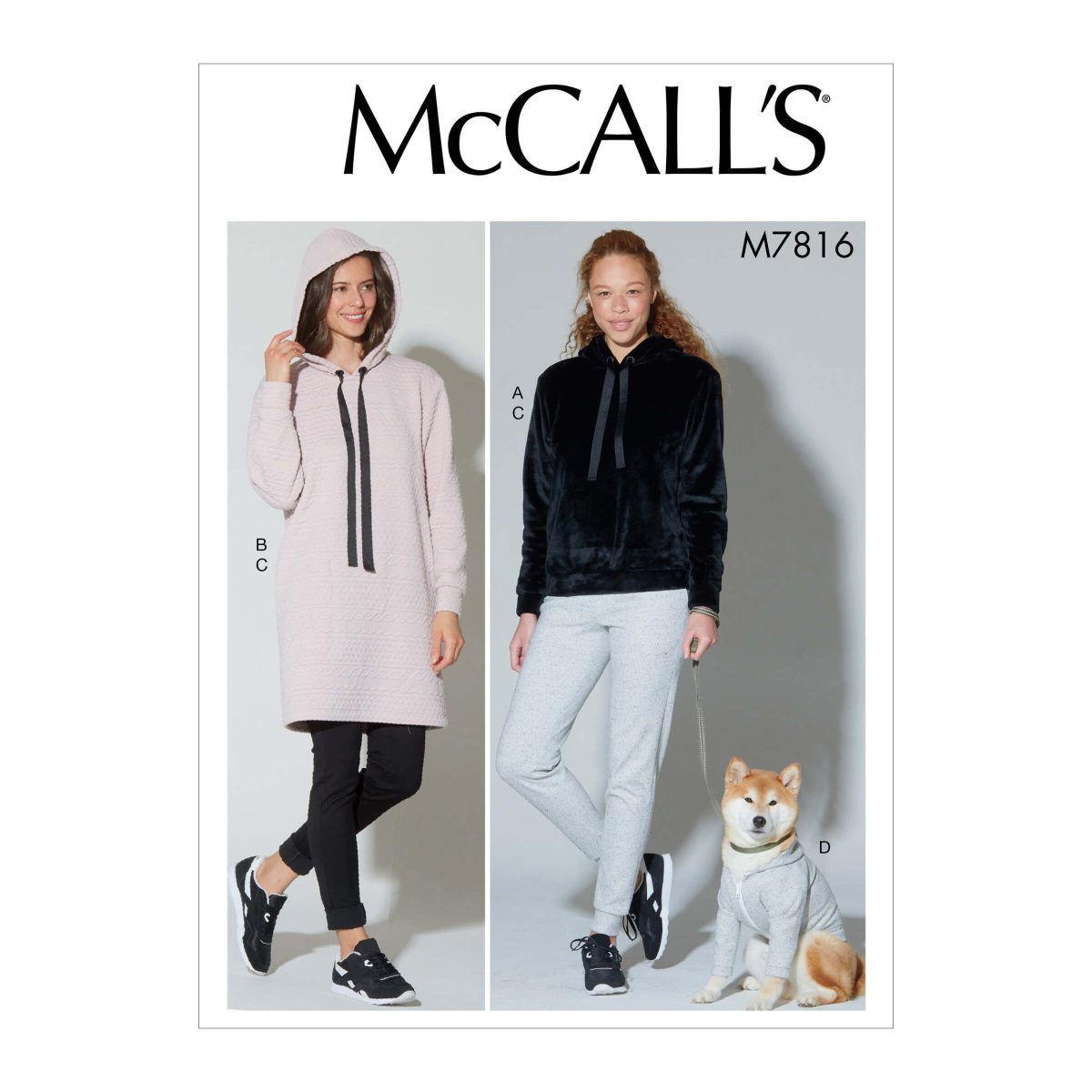 McCall's Sewing Pattern M7816 Misses' Top, Dress, Pants and Dog Coat