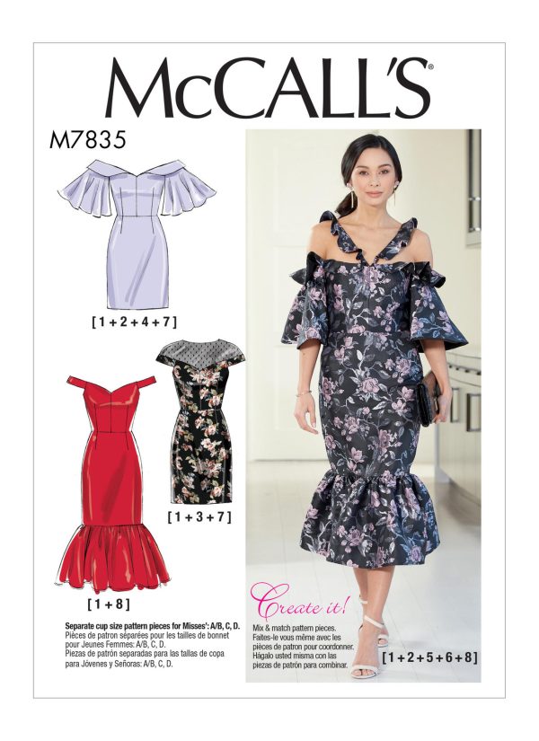 McCall's Sewing Pattern M7835 Misses' Dresses
