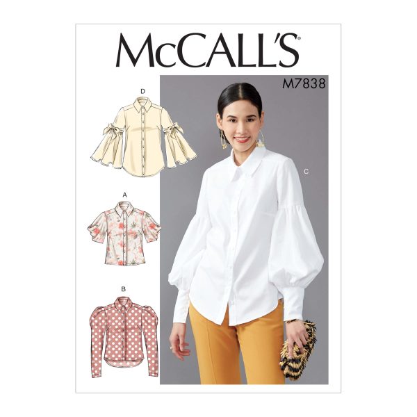 McCall's Sewing Pattern M7838 Misses' Tops