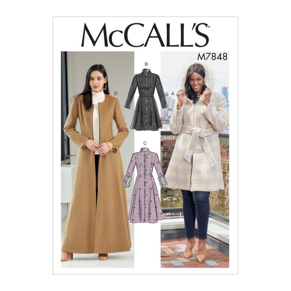 McCall's Sewing Pattern M7848 Misses'/Miss Petite and Women's/Women Petite Coats and Belt