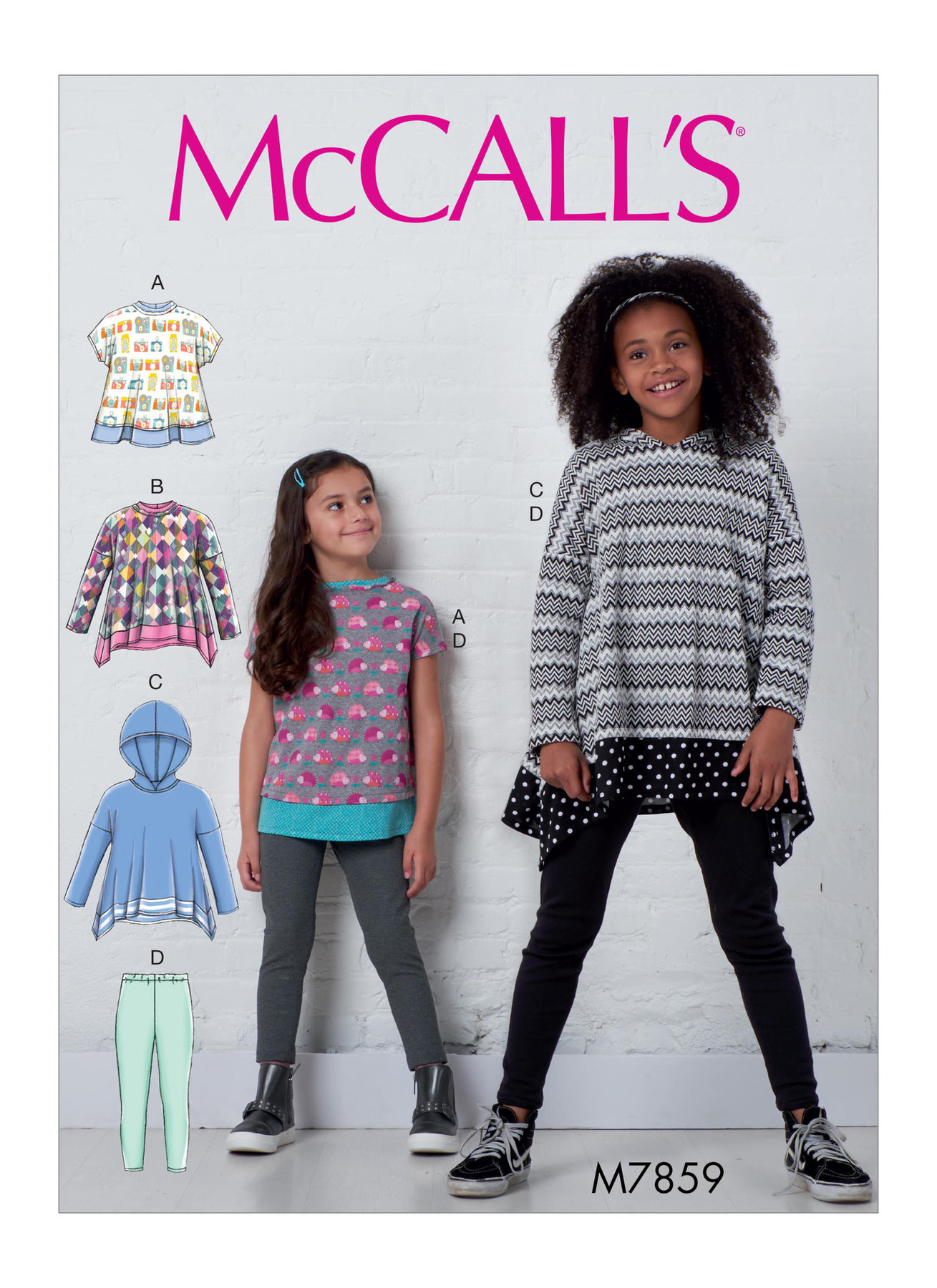McCall’s Sewing Pattern M7859 Children’s and Girls’ Tops and Leggings