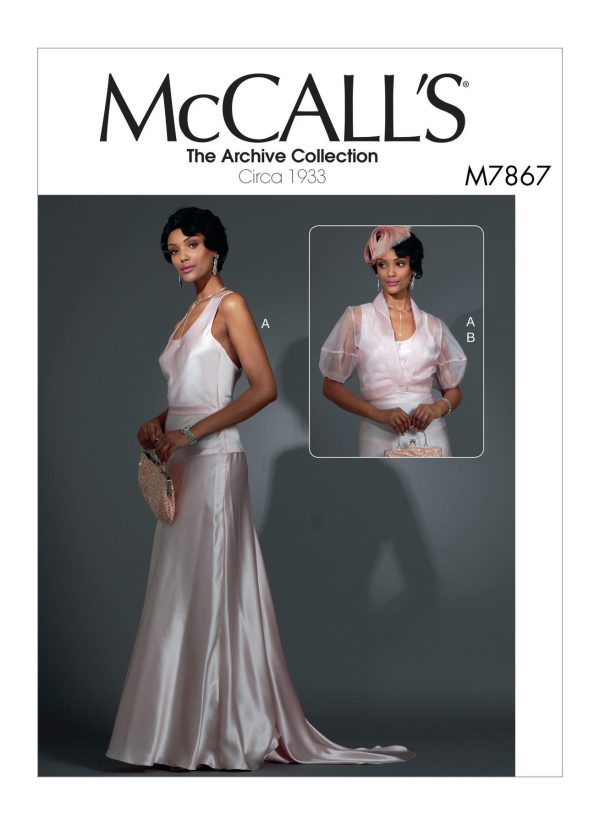 McCall's Sewing Pattern M7867 1930s Misses' Dress and Jacket