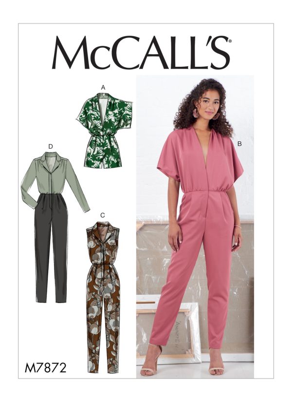 McCall's Sewing Pattern M7872 Misses' Romper and Jumpsuit